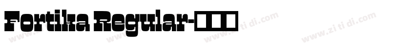 Fortika Regular字体转换